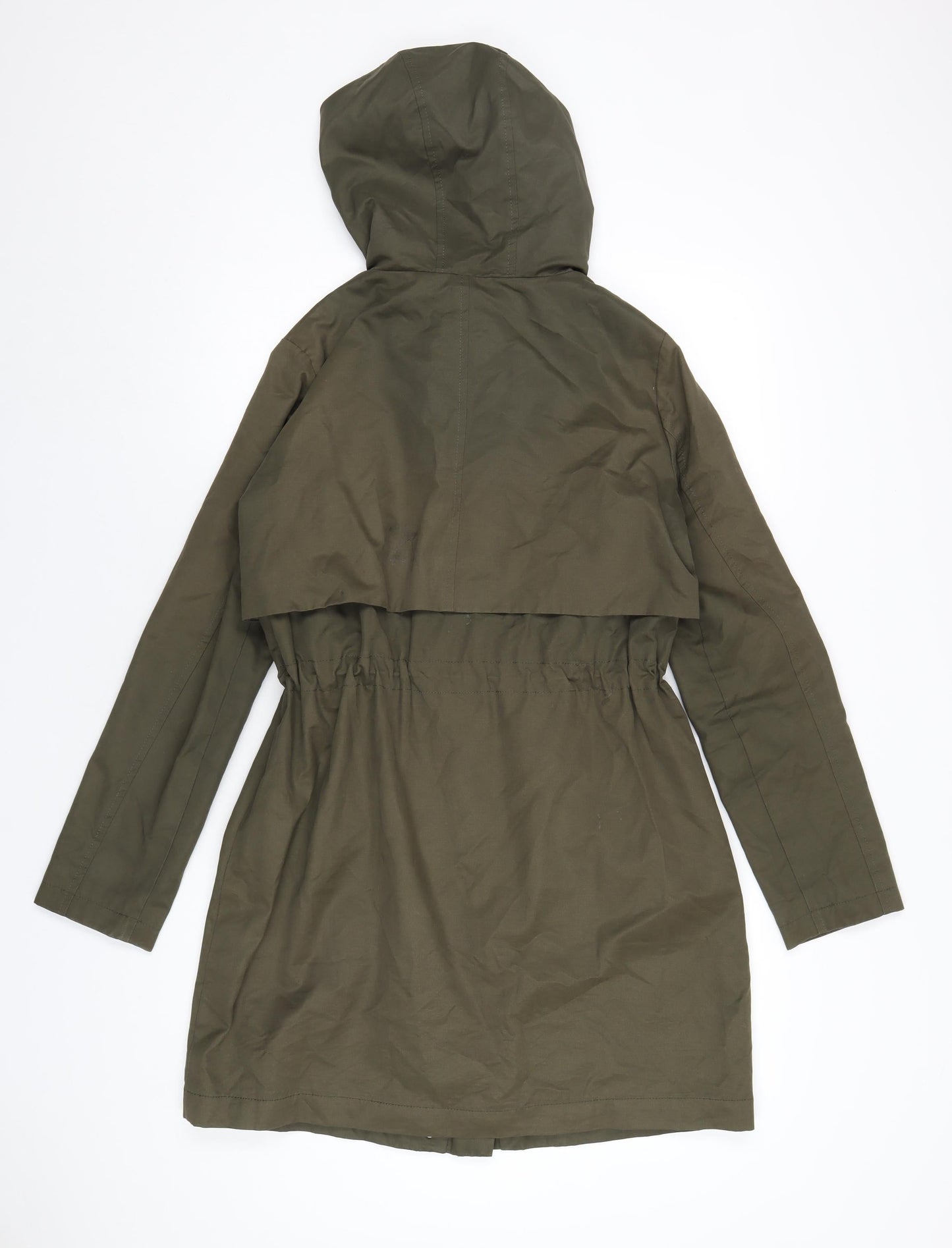 Womens UK Size XS Oasis Green Parka Coat