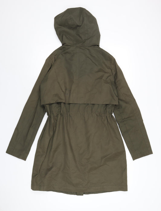 Womens UK Size XS Oasis Green Parka Coat