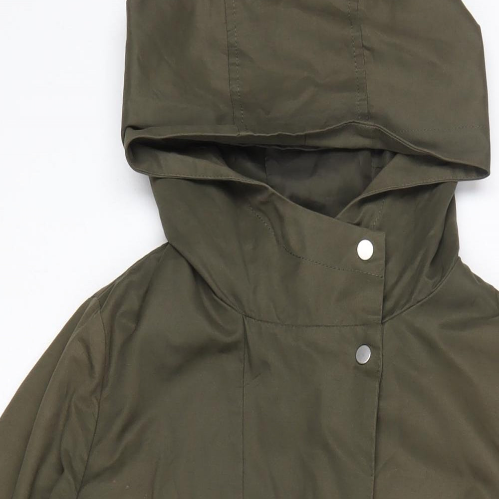 Womens UK Size XS Oasis Green Parka Coat