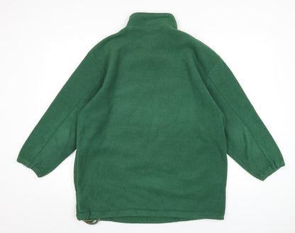 Capt. Scott Mens Green Polyester Pullover Sweatshirt Size S