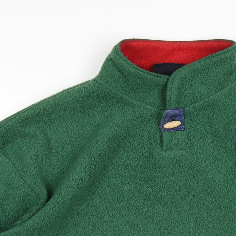Capt. Scott Mens Green Polyester Pullover Sweatshirt Size S