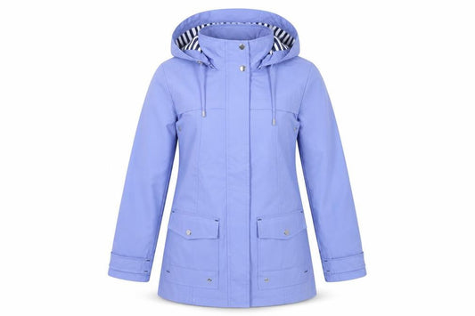 Details Womens Blue Rain Coat Coat Size XS Zip