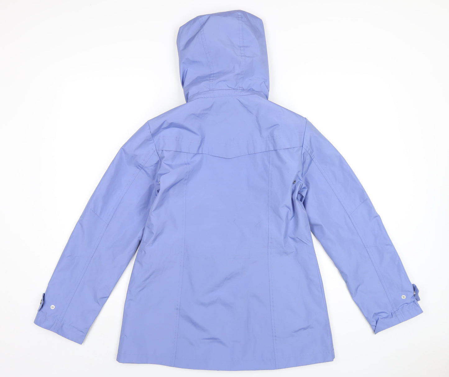 Details Womens Blue Rain Coat Coat Size XS Zip