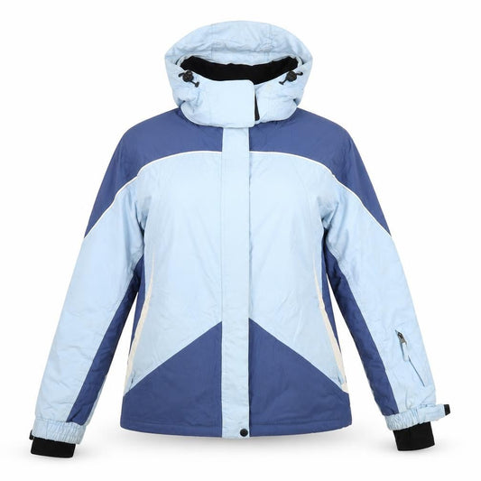 Hi-Tec Womens Blue Rain Coat Coat Size L Zip