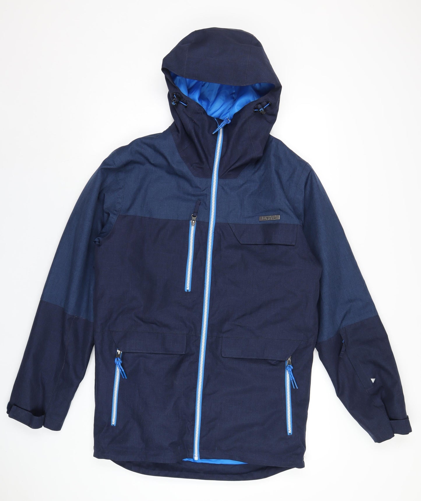 Mens UK Size S DECATHLON Blue Rain Coat