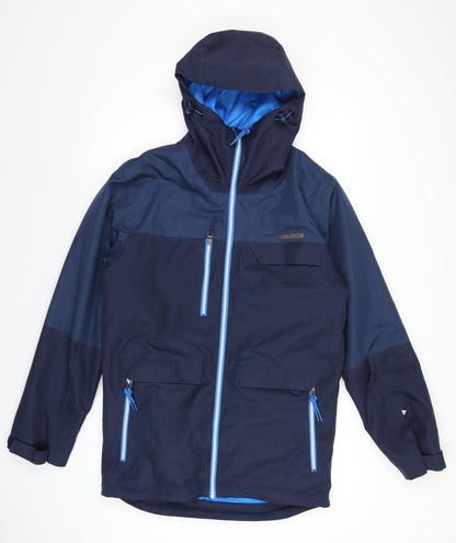 Mens UK Size S DECATHLON Blue Rain Coat