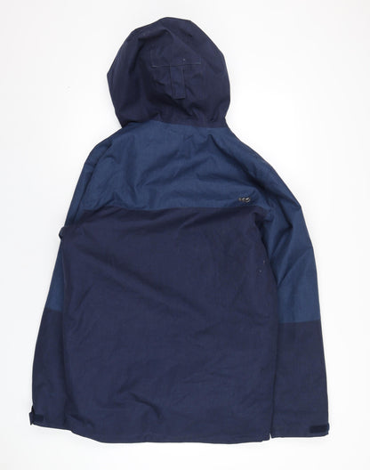 Mens UK Size S DECATHLON Blue Rain Coat