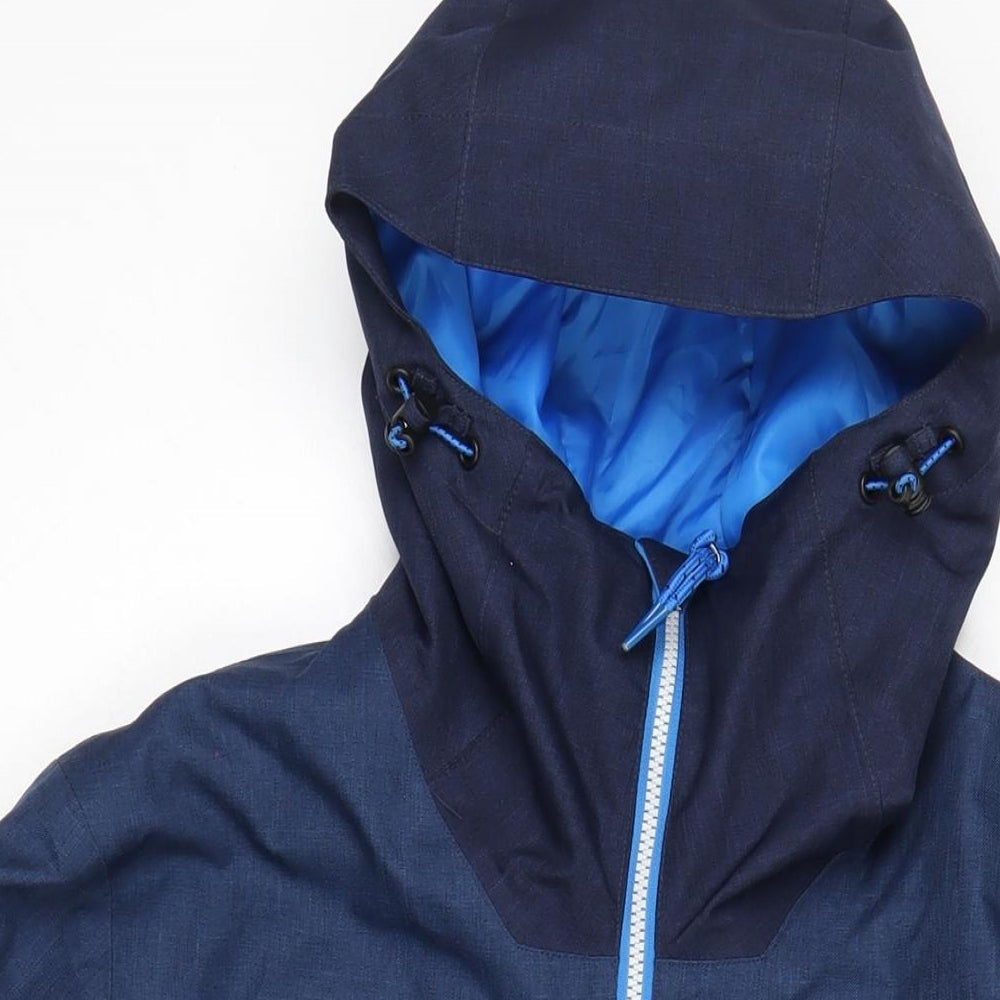 Mens UK Size S DECATHLON Blue Rain Coat