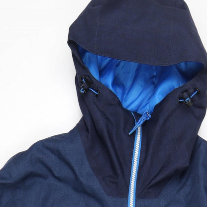 Mens UK Size S DECATHLON Blue Rain Coat