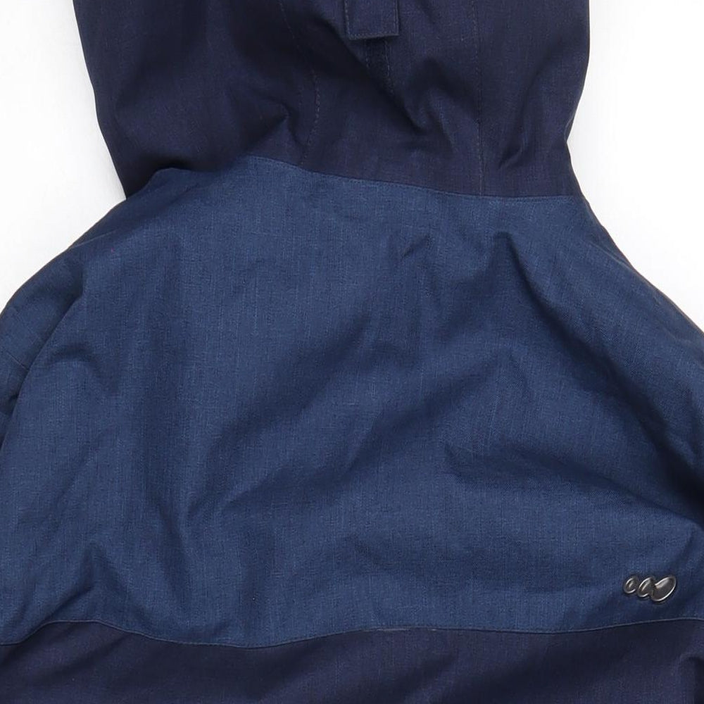 Mens UK Size S DECATHLON Blue Rain Coat