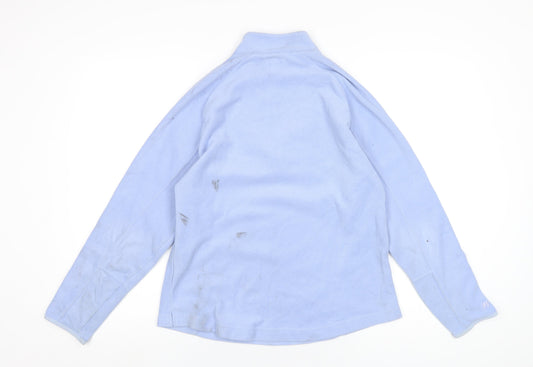 Quechua Womens Blue Polyester Pullover Sweatshirt Size L Zip