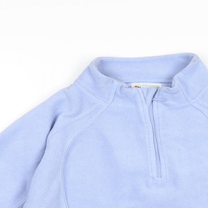 Quechua Womens Blue Polyester Pullover Sweatshirt Size L Zip