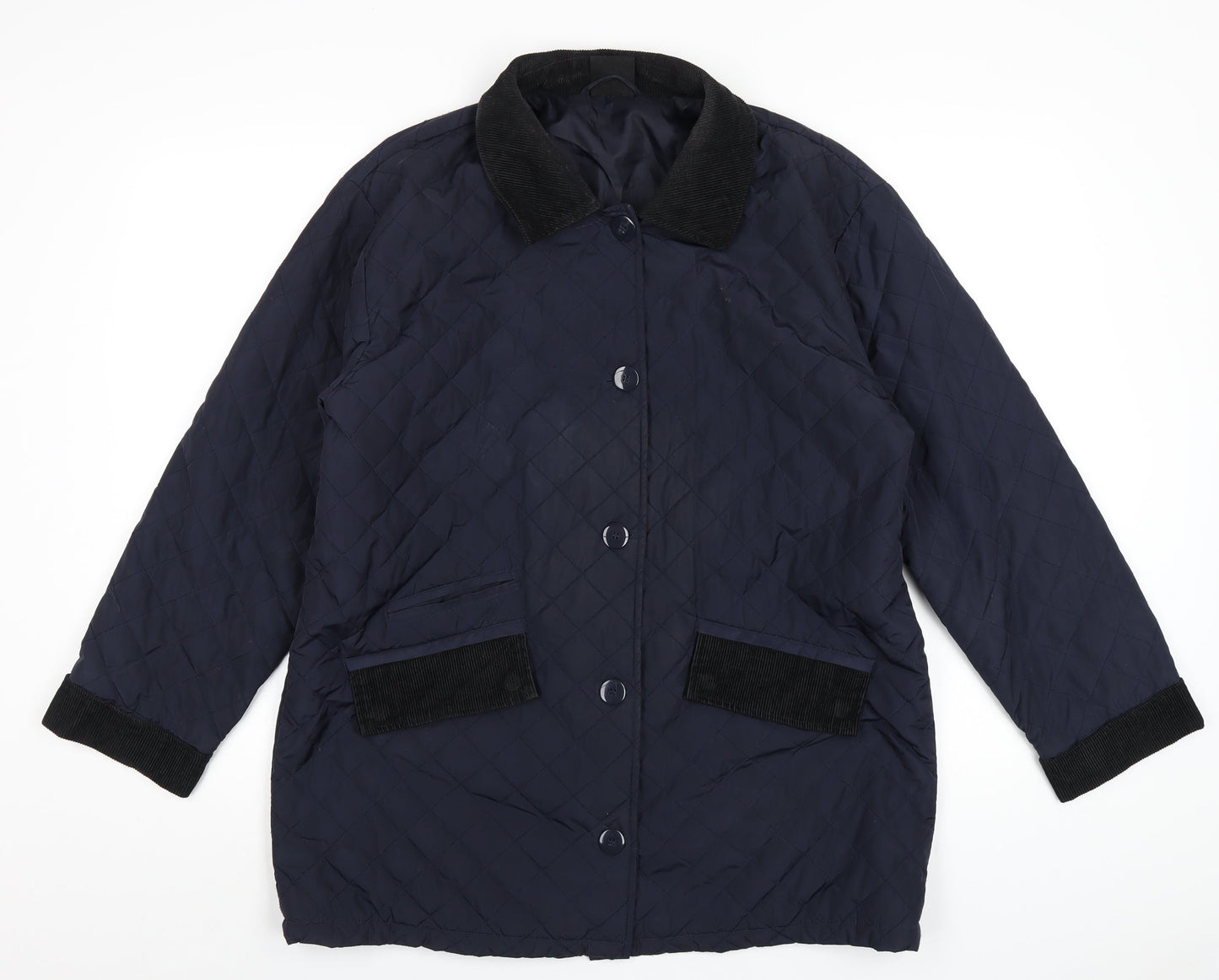 Mens UK Size M BDG Blue Quilted Coat