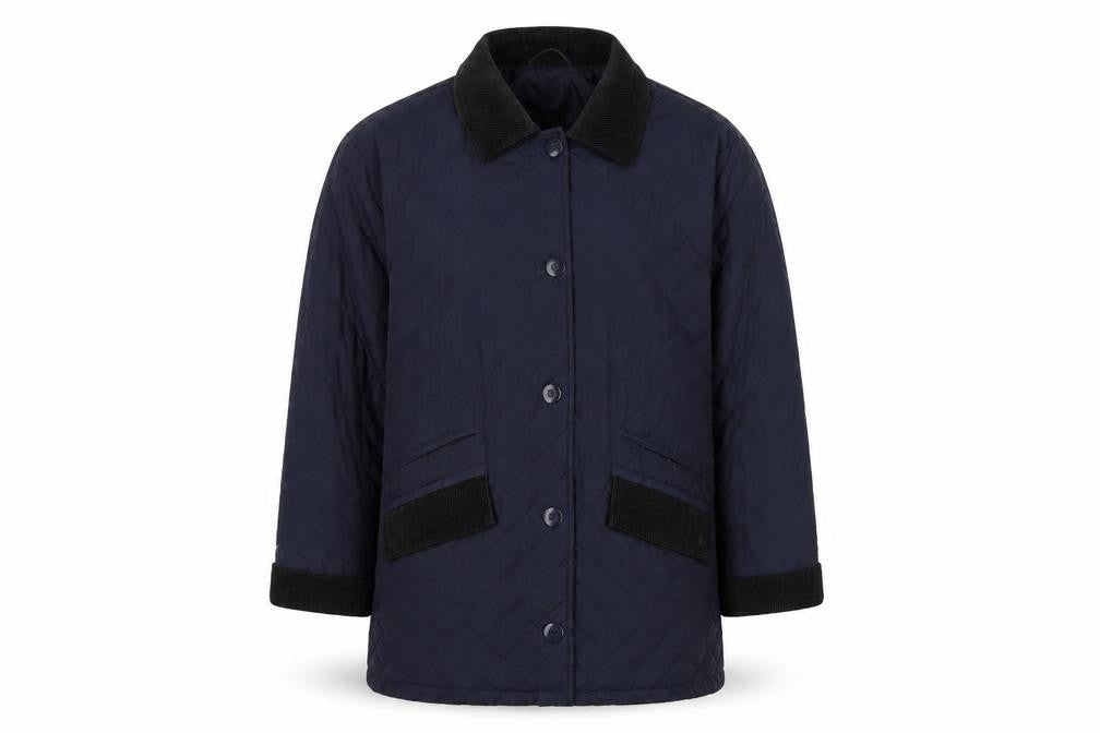Mens UK Size M BDG Blue Quilted Coat