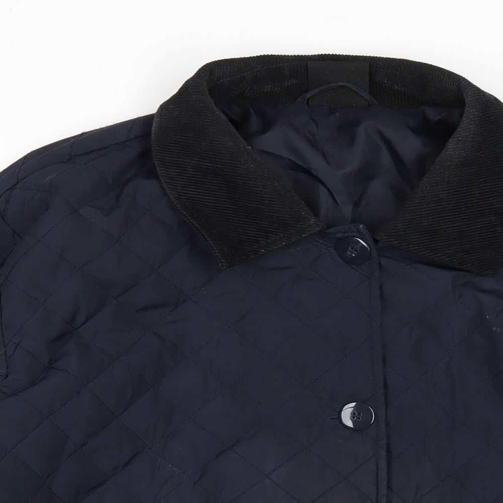 Mens UK Size M BDG Blue Quilted Coat