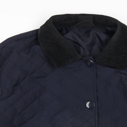Mens UK Size M BDG Blue Quilted Coat