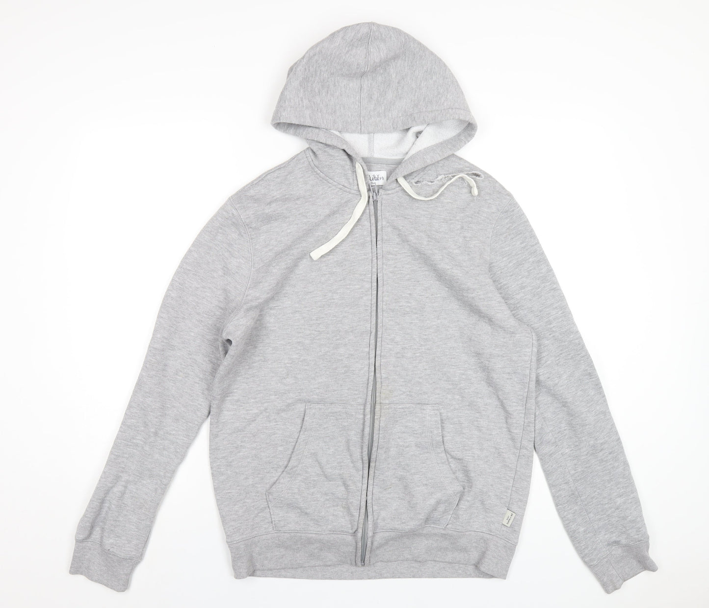 Mens UK Size M Easy Grey Full Zip Hoodie