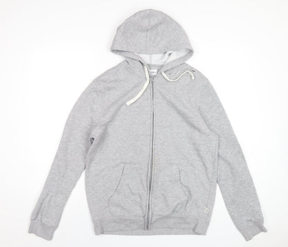 Mens UK Size M Easy Grey Full Zip Hoodie