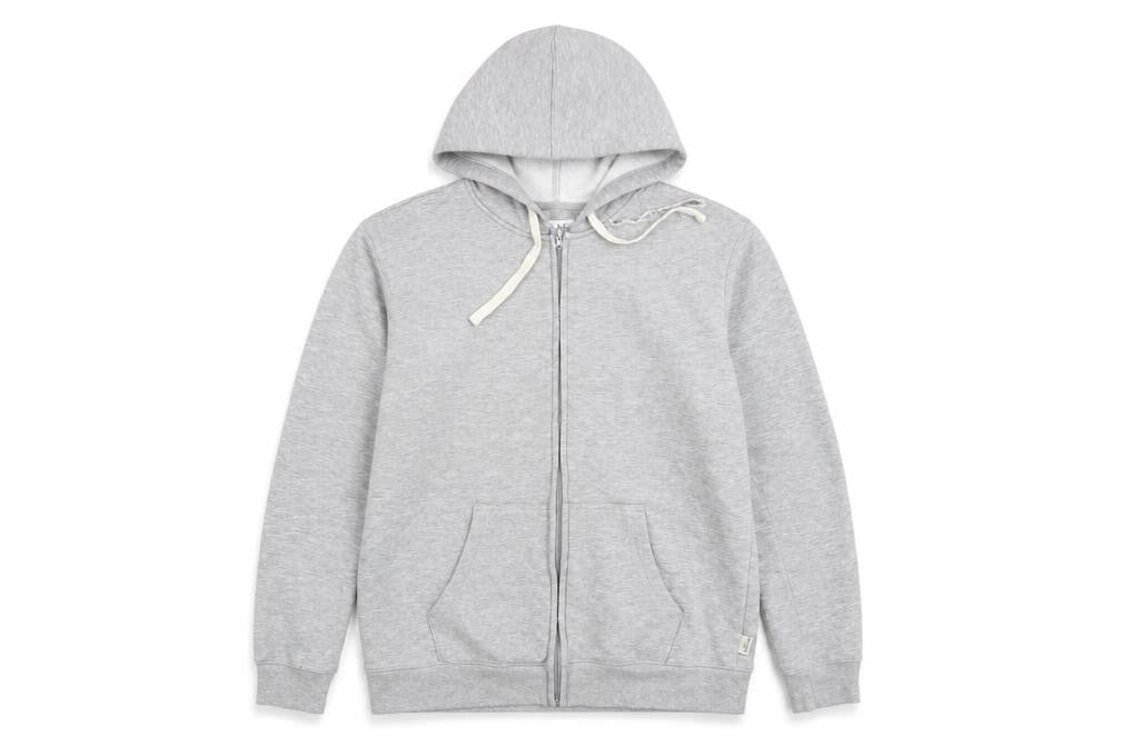Mens UK Size M Easy Grey Full Zip Hoodie
