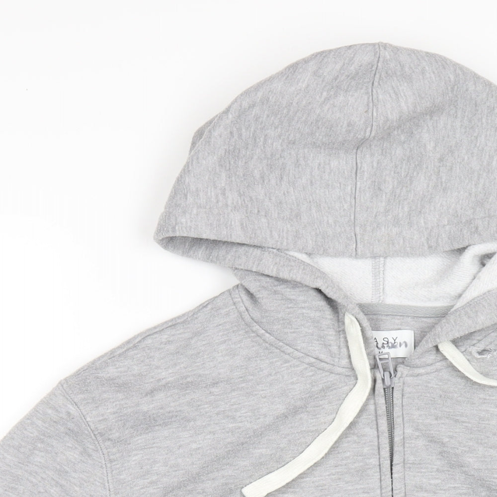 Mens UK Size M Easy Grey Full Zip Hoodie