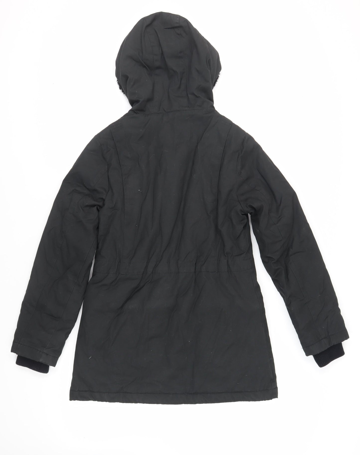 Eastpak Womens Black Jacket Size S Zip - Hooded Logo