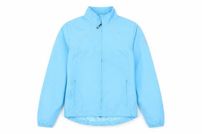 VAUDE Womens Blue Jacket Size 10 Zip - Logo Outdoors Lightweight Zipped Pockets