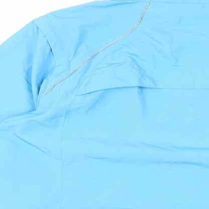 VAUDE Womens Blue Jacket Size 10 Zip - Logo Outdoors Lightweight Zipped Pockets