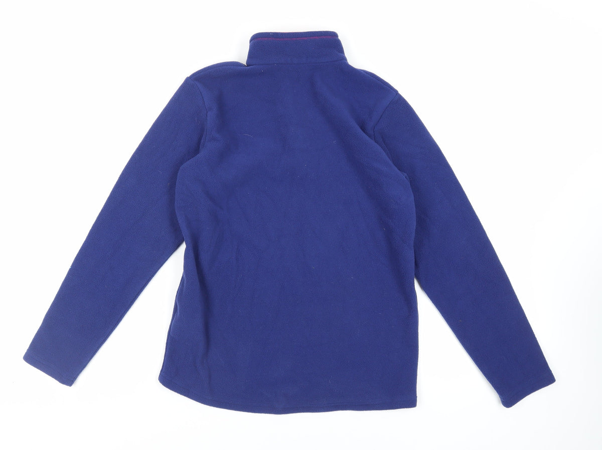 Decathlon Boys Blue Polyester Pullover Sweatshirt Size 14 Years Zip