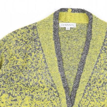 Womens UK Size M Chianti Green Cardigan Jumper