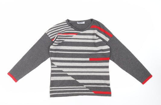 Womens UK Size M Alexara Grey Pullover Jumper