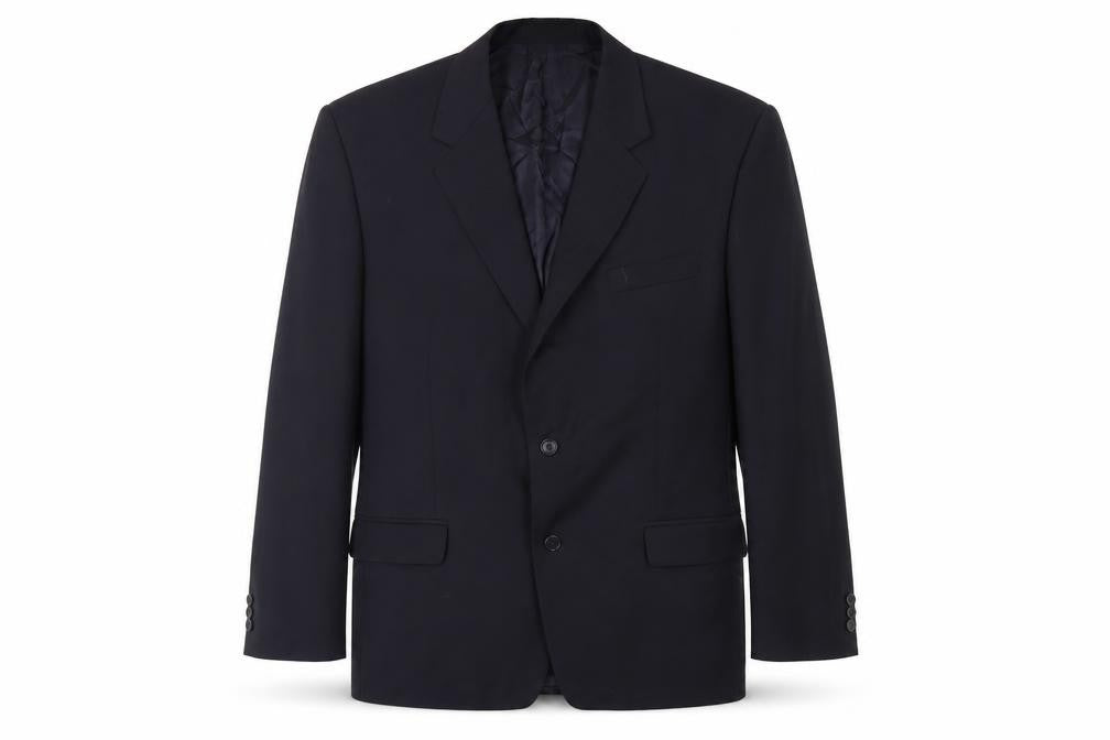 Mens UK Size 44 Balmain Regular Black Suit Jacket