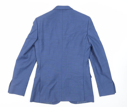Mens UK Size 36 Burton Regular Blue Suit Jacket