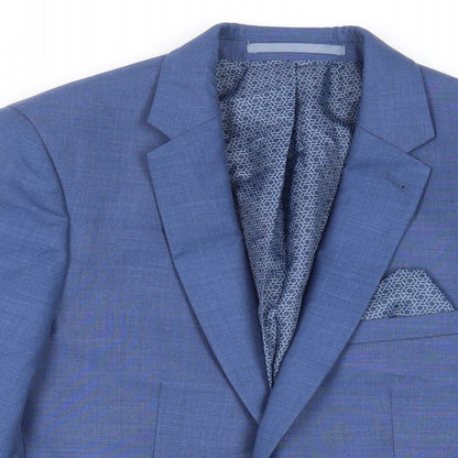 Mens UK Size 36 Burton Regular Blue Suit Jacket