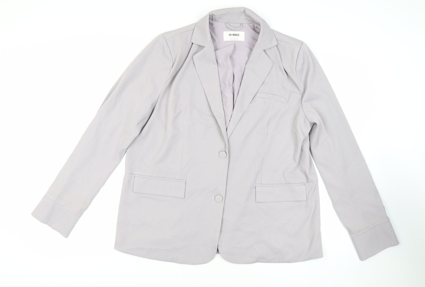 4th Reckless Womens Purple Jacket Blazer Size 14 Button