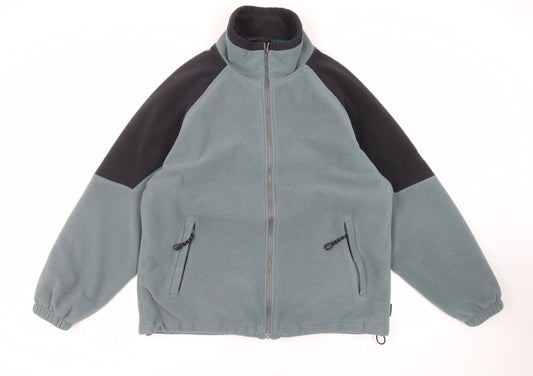 Wynnster Mens Green Jacket Size L Zip - Logo Windproof Breathable