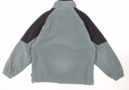 Wynnster Mens Green Jacket Size L Zip - Logo Windproof Breathable