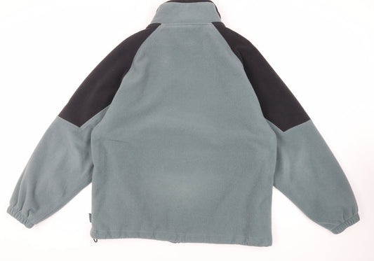 Wynnster Mens Green Jacket Size L Zip - Logo Windproof Breathable