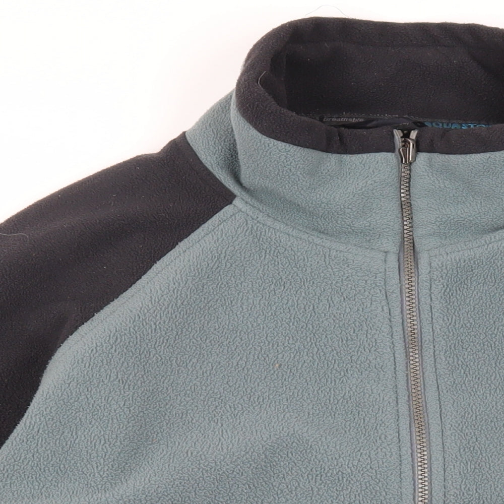 Wynnster Mens Green Jacket Size L Zip - Logo Windproof Breathable