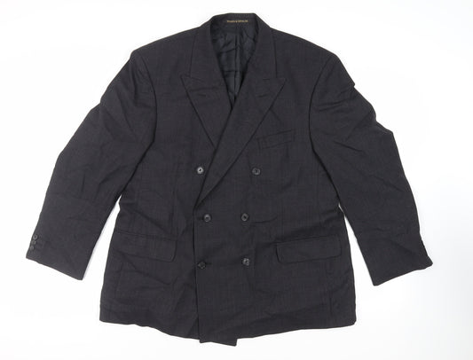 Mens UK Size 46 Marks and Spencer Regular Black Suit Jacket