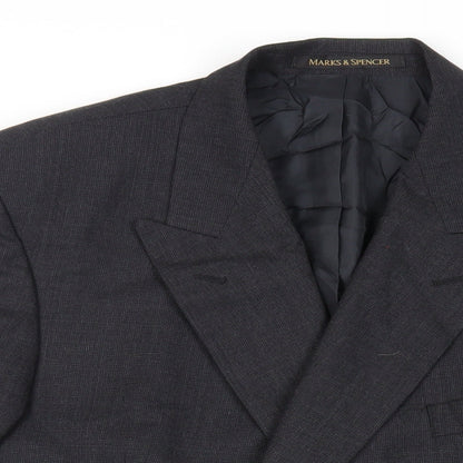Mens UK Size 46 Marks and Spencer Regular Black Suit Jacket