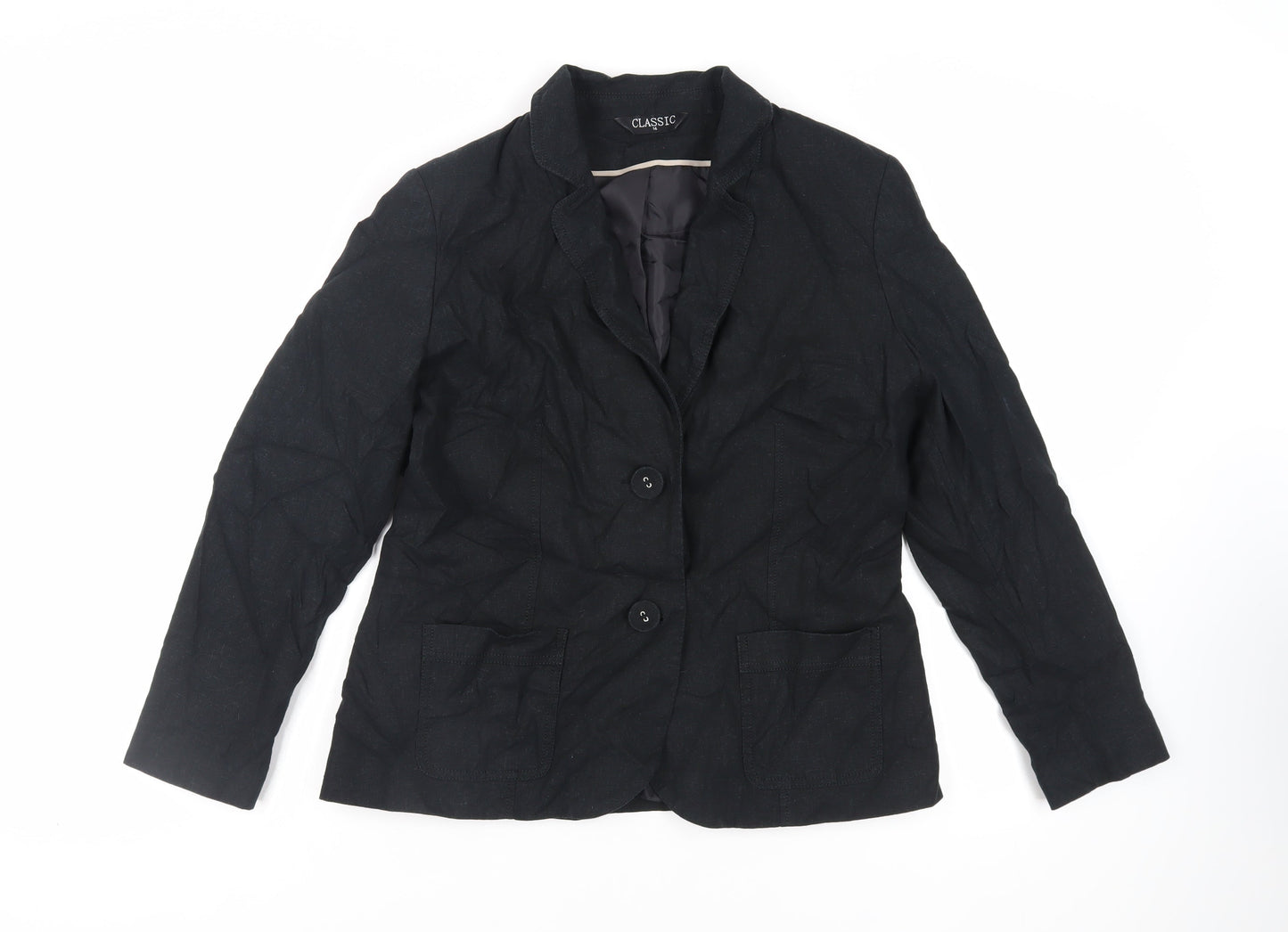 Womens UK Size 14 Classic Black Jacket