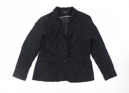 Womens UK Size 14 Classic Black Jacket