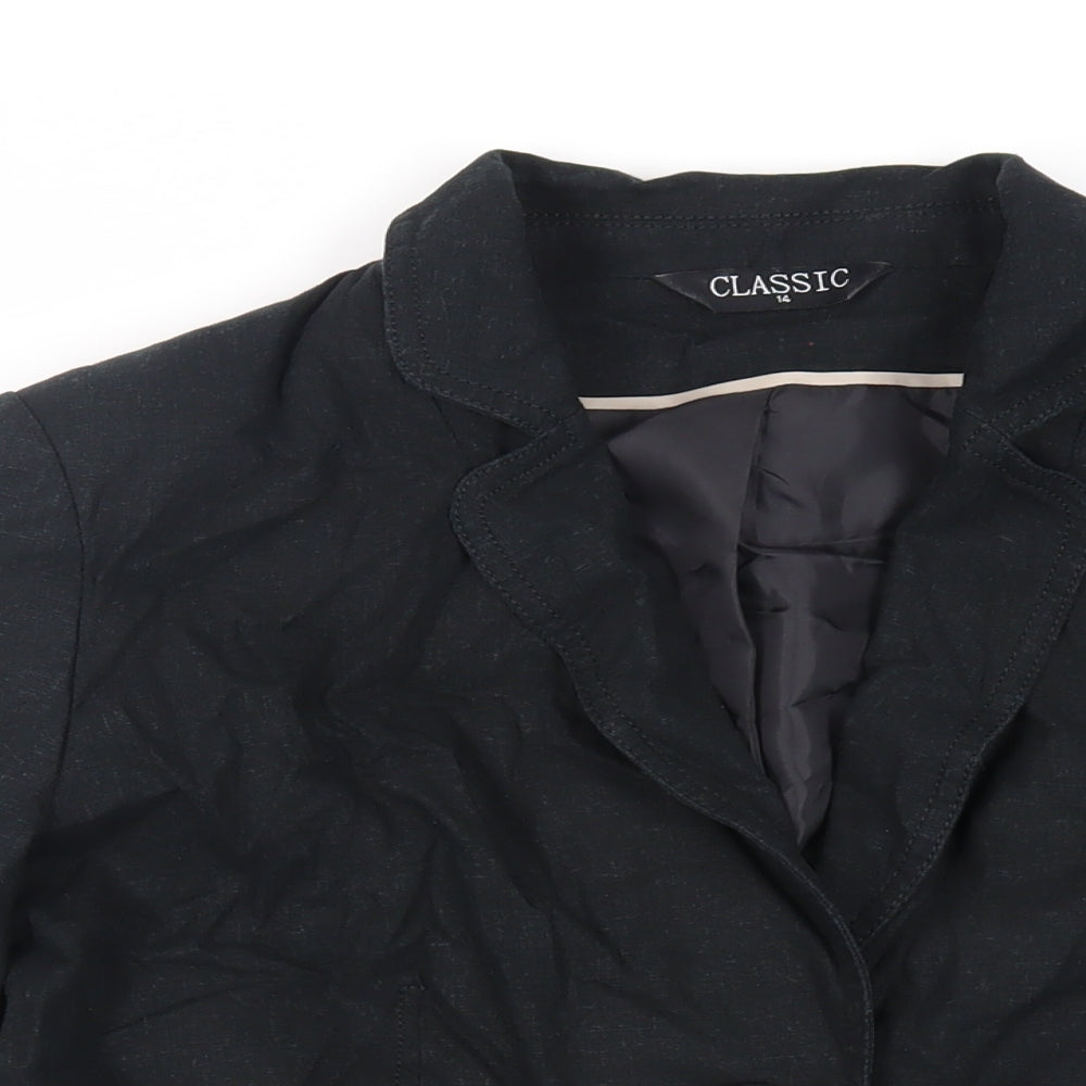 Womens UK Size 14 Classic Black Jacket