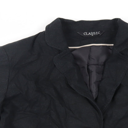 Womens UK Size 14 Classic Black Jacket