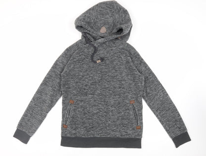 Sublevel Womens Grey Polyester Pullover Hoodie Size L Pullover