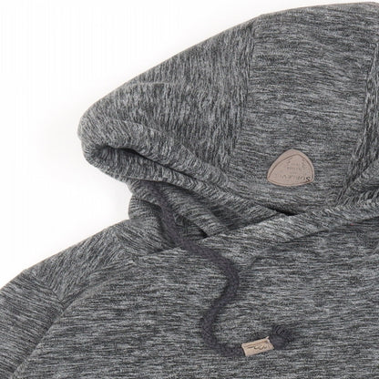 Sublevel Womens Grey Polyester Pullover Hoodie Size L Pullover