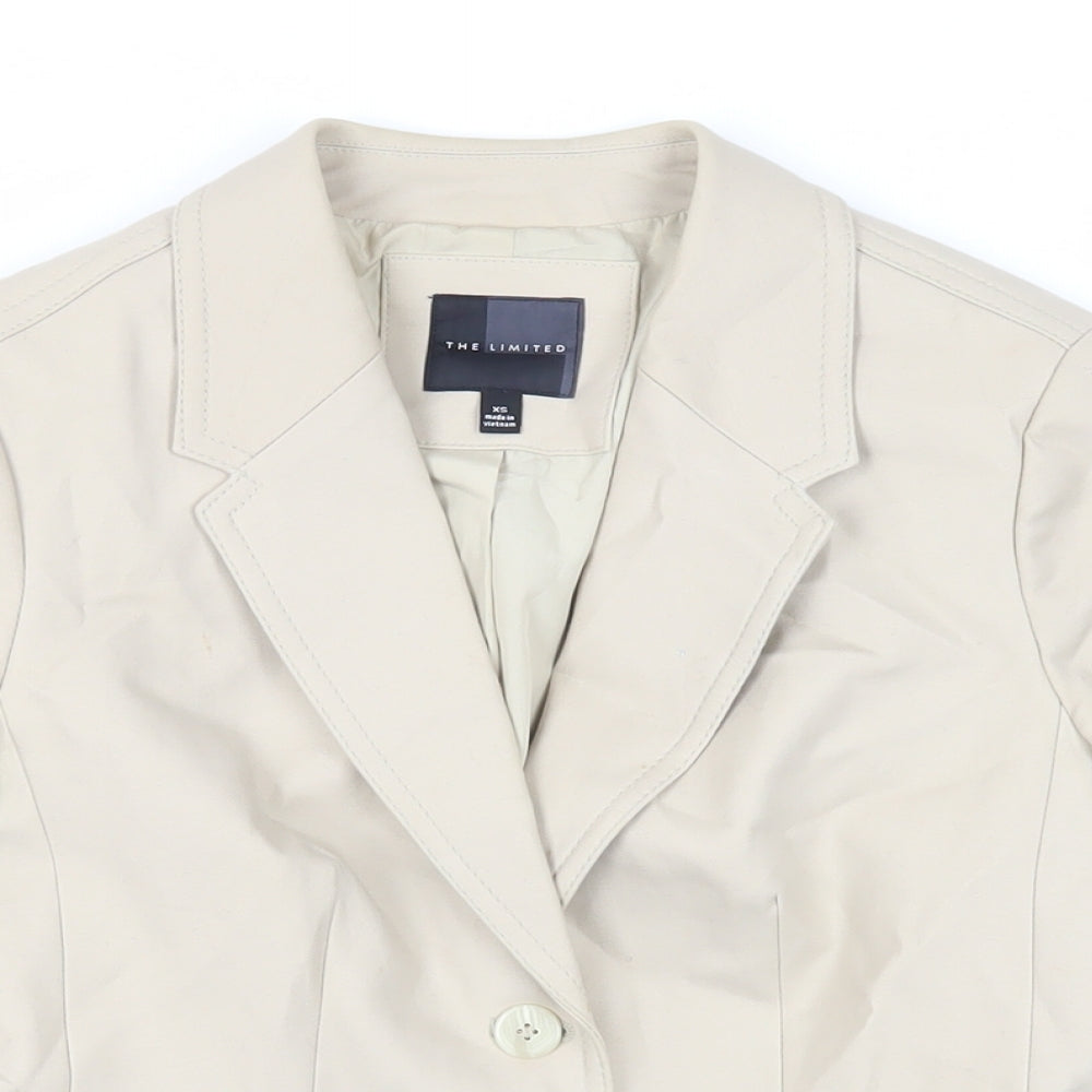 The Limited Womens Beige Jacket Blazer Size XS Button