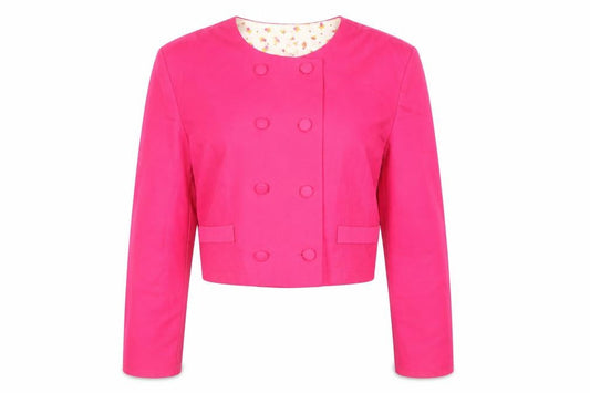 Womens UK Size 14 Charlotte Halton Pink Jacket