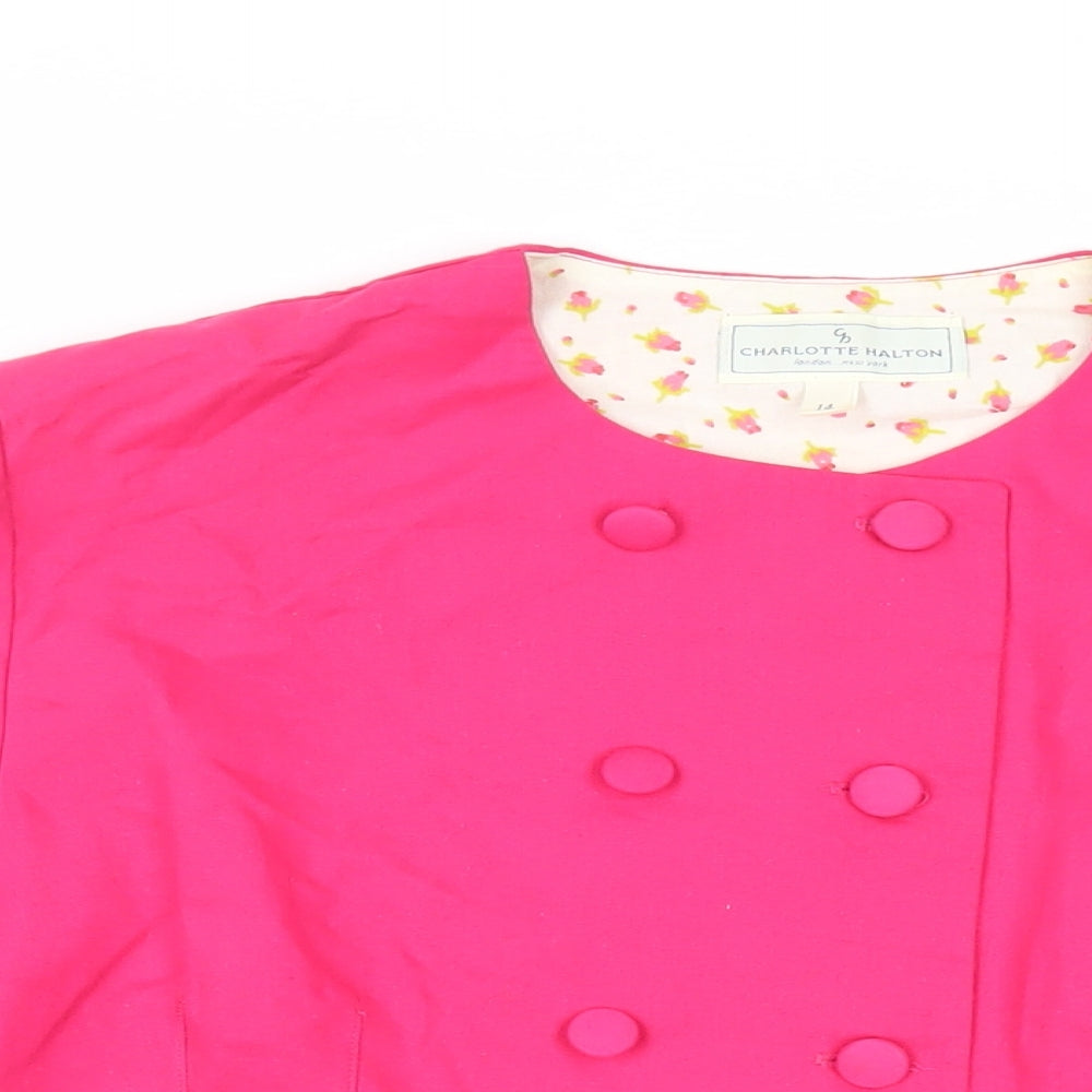 Womens UK Size 14 Charlotte Halton Pink Jacket