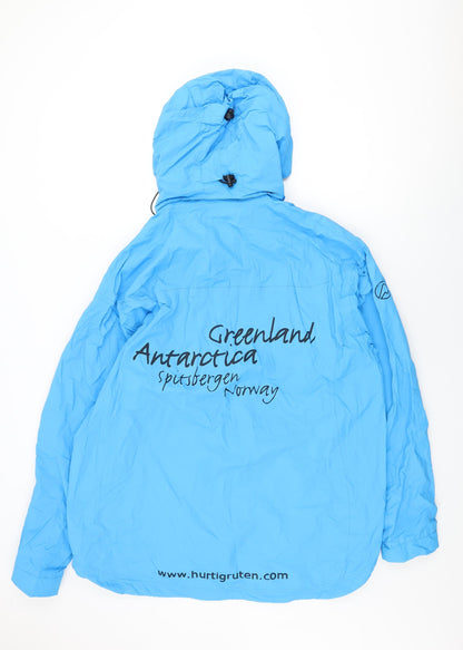 Stormberg Womens Blue Rain Coat Coat Size XL Zip